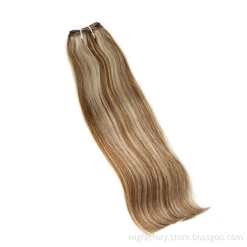 100 hair extensions P6/613 omber color bundles, piano colored omber straight bundles, piano double drawn hair collection